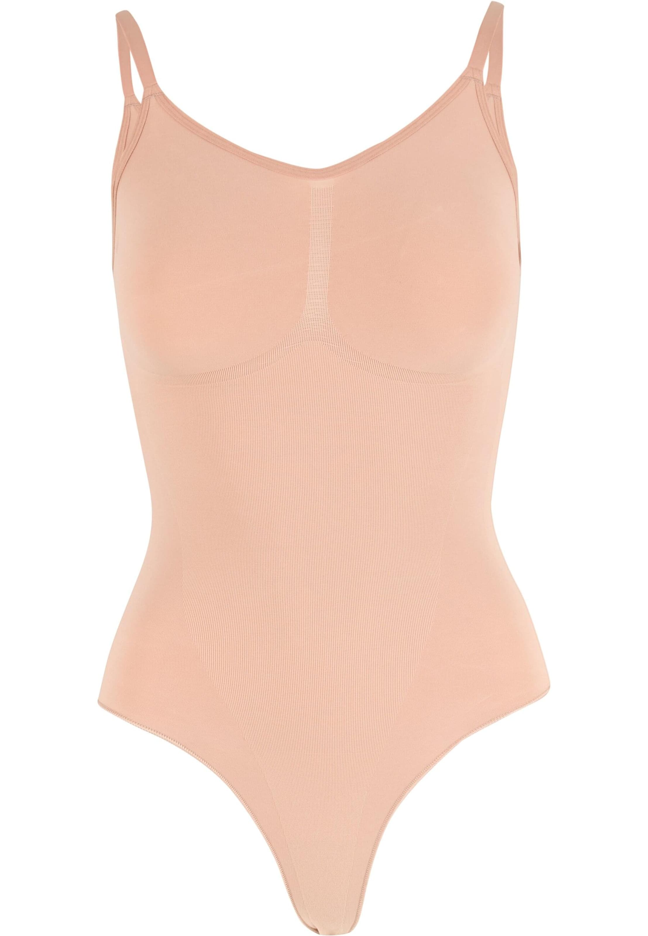 Lykkeland Atelier Bodysuit in Beige: front