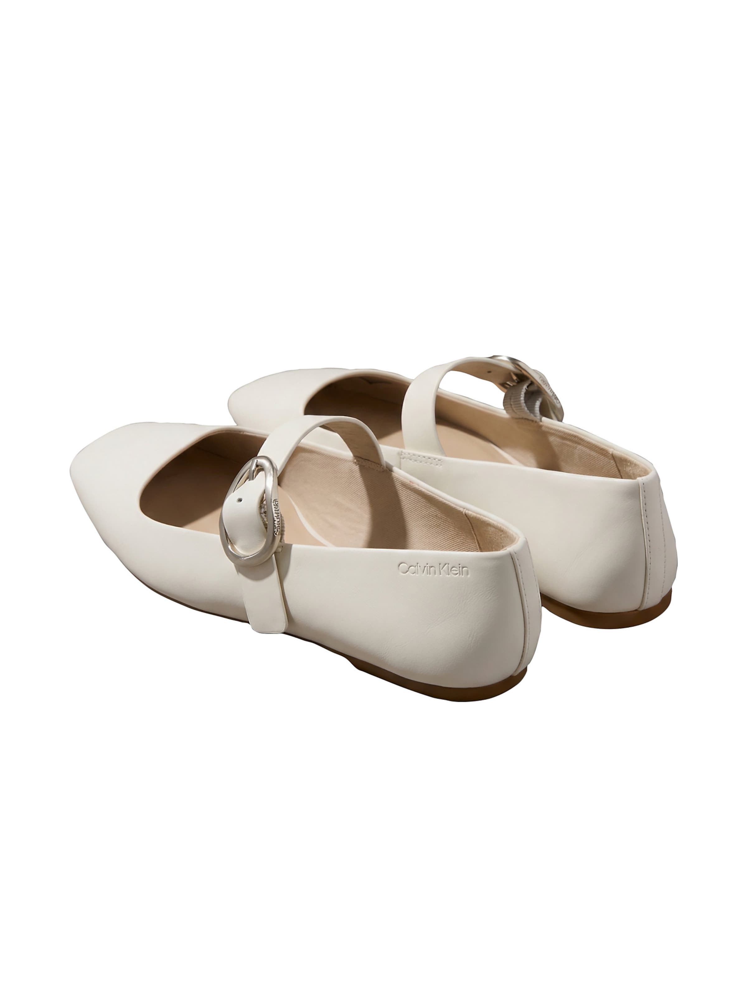 Calvin Klein Regular Strap ballerina in White