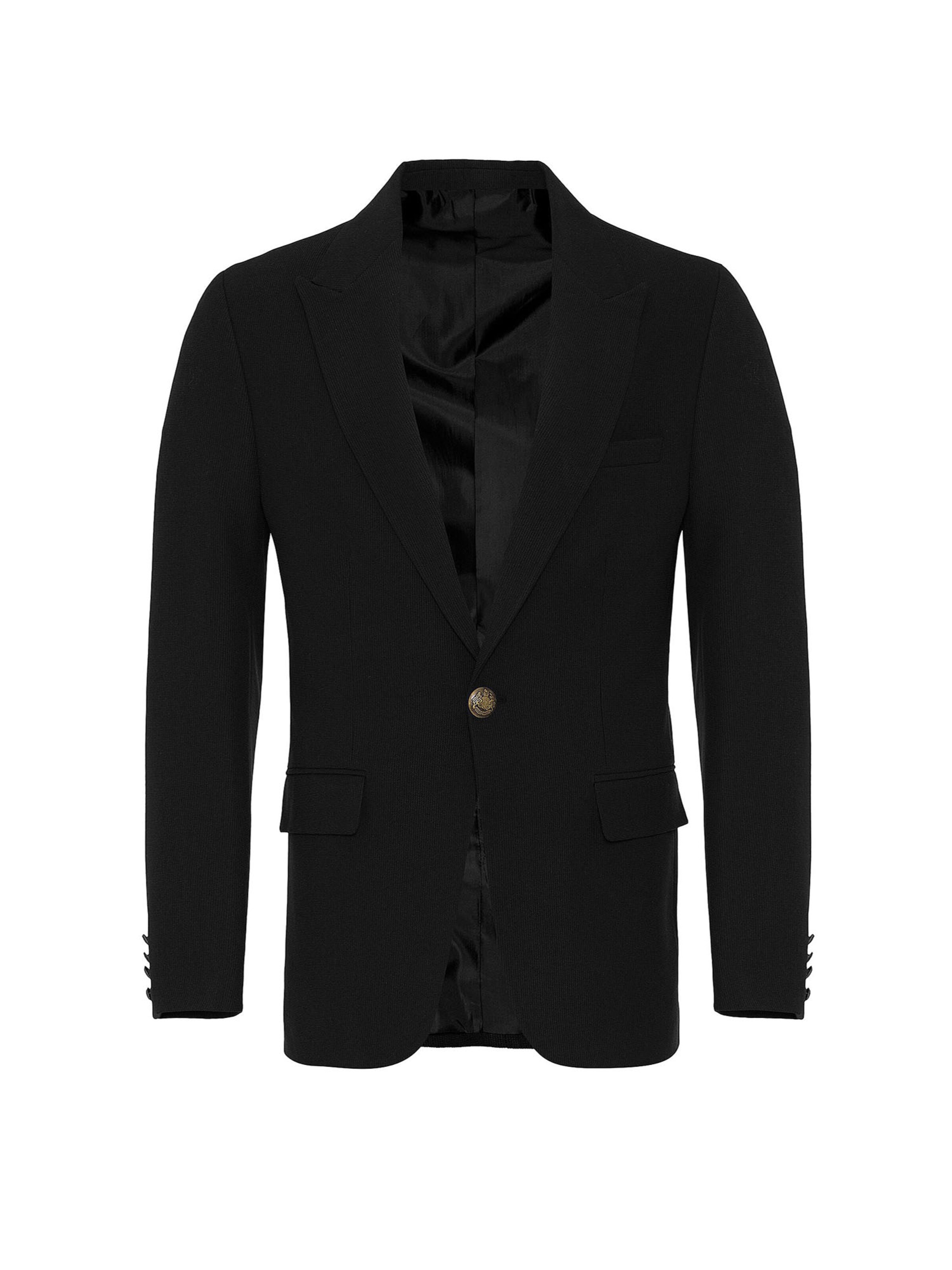 Antioch Слим Деловой пиджак в Черный: спереди