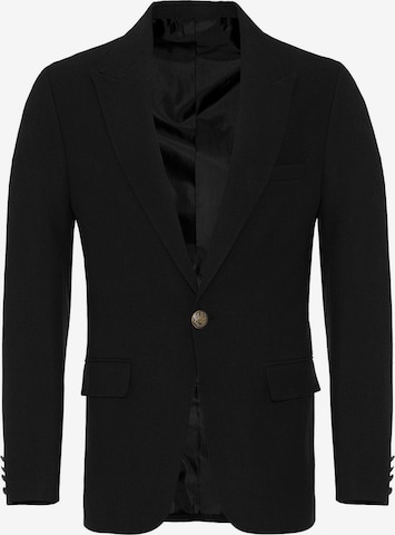 AntiochSlim Fit Poslovni sako - crna boja: prednji dio