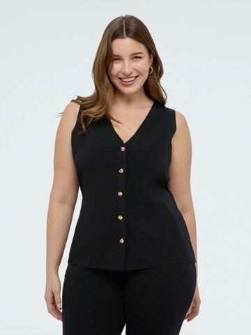 Pull-over Fiorella Rubino en noir : devant
