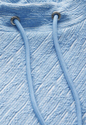 CECIL Shirt mit Diagonalstruktur in Blau