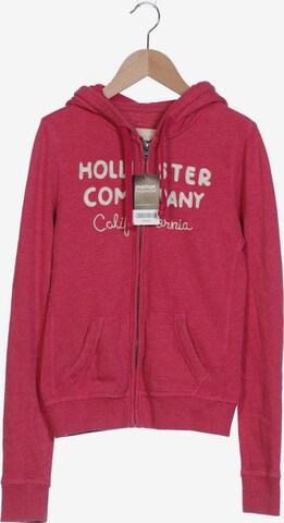 HOLLISTER Sweatshirt & Zip-Up Hoodie in S in Pink: front