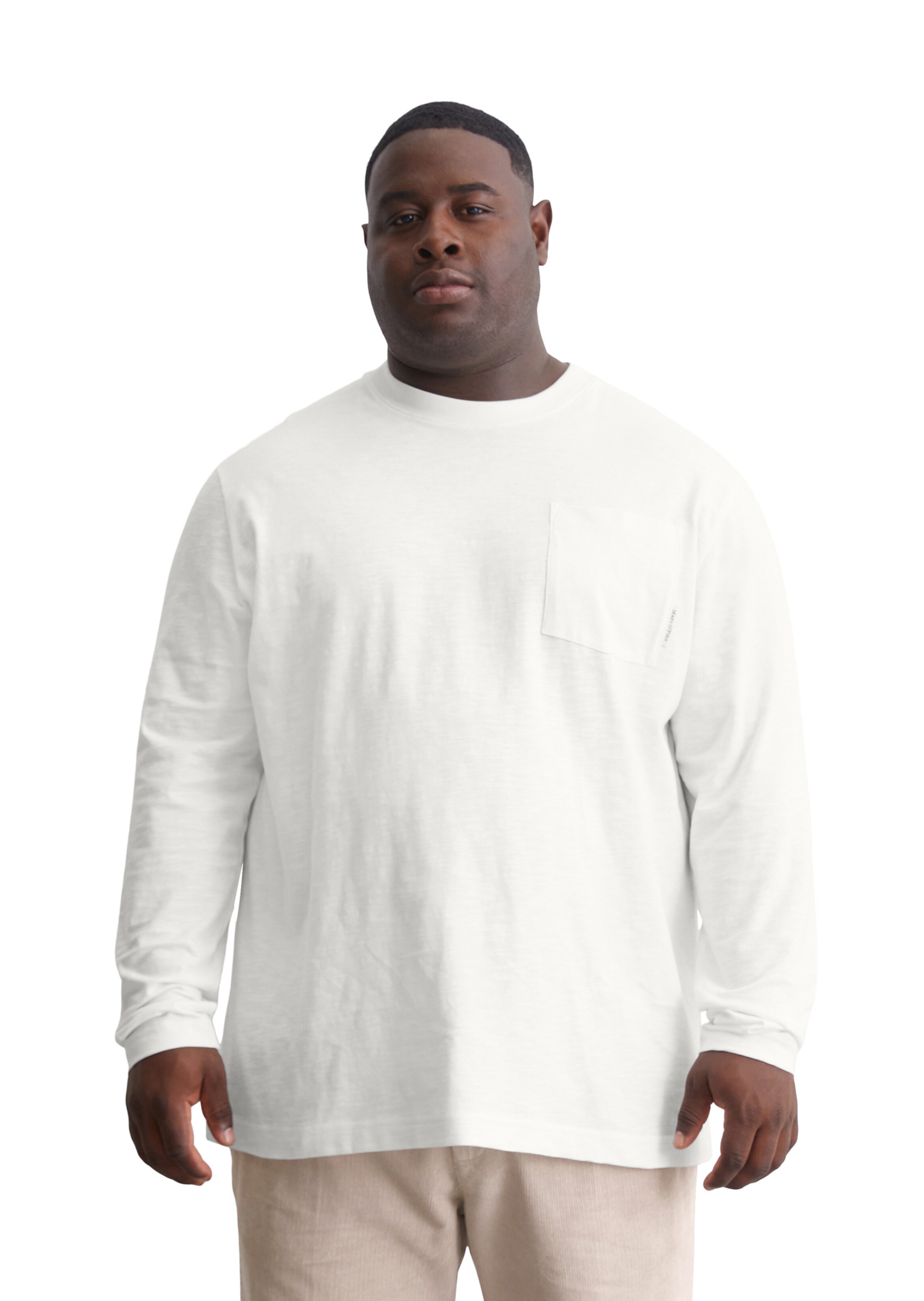 T-Shirt Marc O'Polo en blanc : devant
