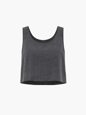 AmourLinen Top 'Pippa' in Grijs: voorkant