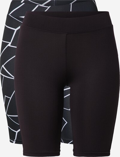 Leggings Urban Classics pe gri metalic / negru / alb, Vizualizare produs