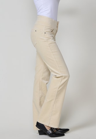 KOROSHI Bootcut Kalhoty – bílá