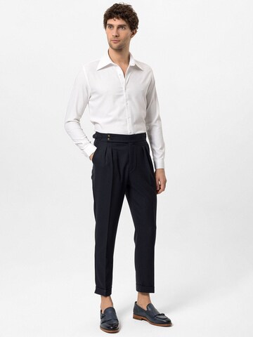 Antioch Regular Pleat-front trousers 'Aaren' in Blue