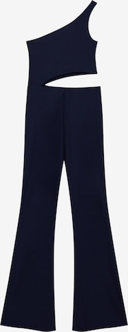 Pull&Bear Jumpsuit in Blauw: voorkant