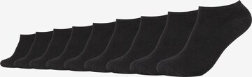 s.Oliver Ankle Socks in Black: front