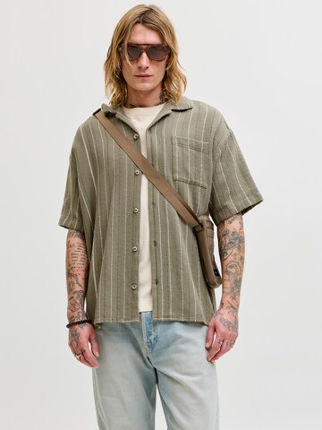 Fit confort Chemise 'JJEBRADLEY' JACK & JONES en vert : devant