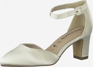 TAMARIS Pumps med slynger i beige: forside