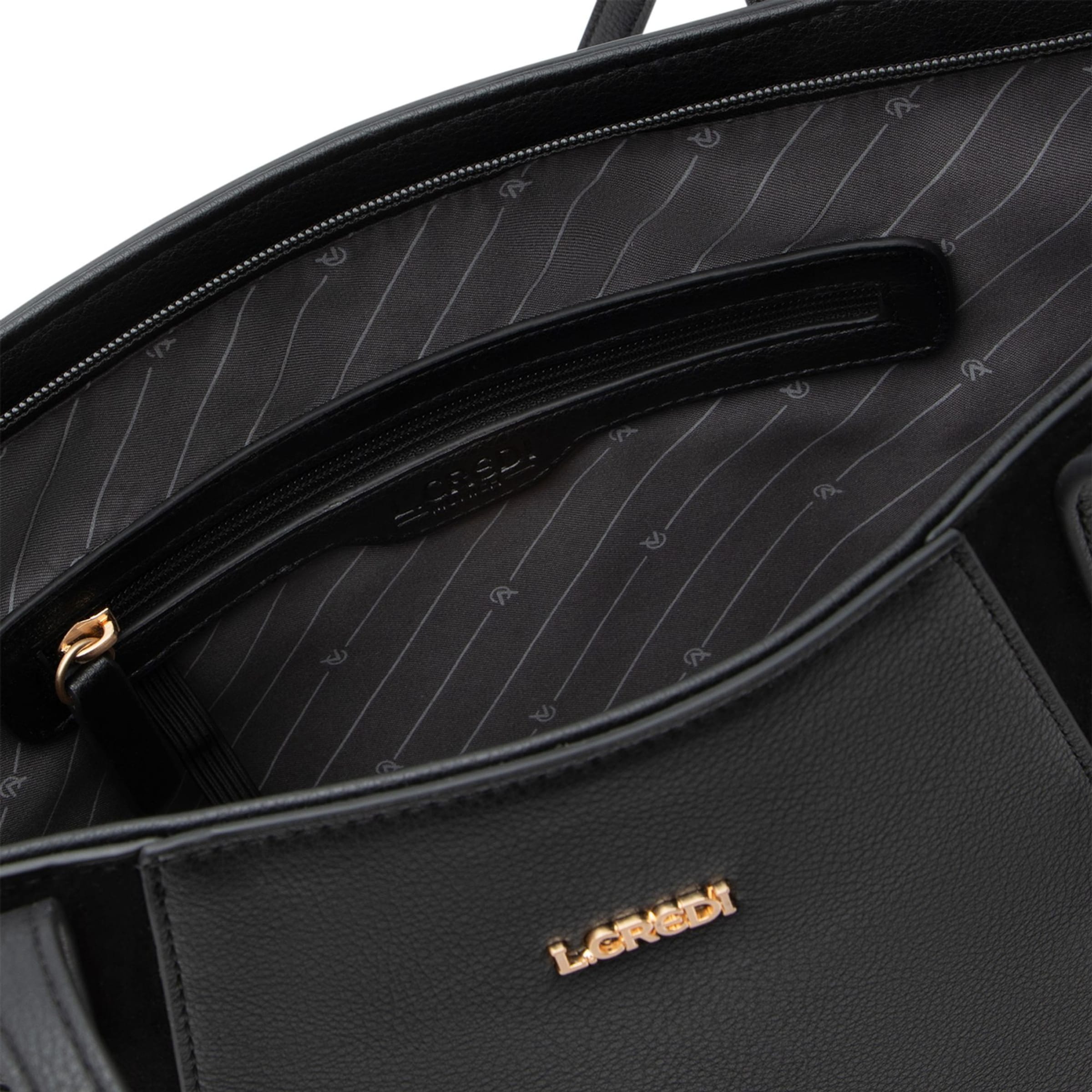 Cabas 'Rahja' L.CREDI en noir