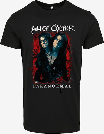 Merchcode Shirt 'Alice Cooper Paranormal' in Zwart: voorkant