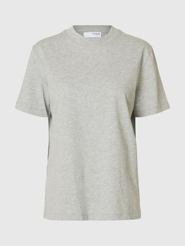 T-shirt SELECTED FEMME en gris : devant