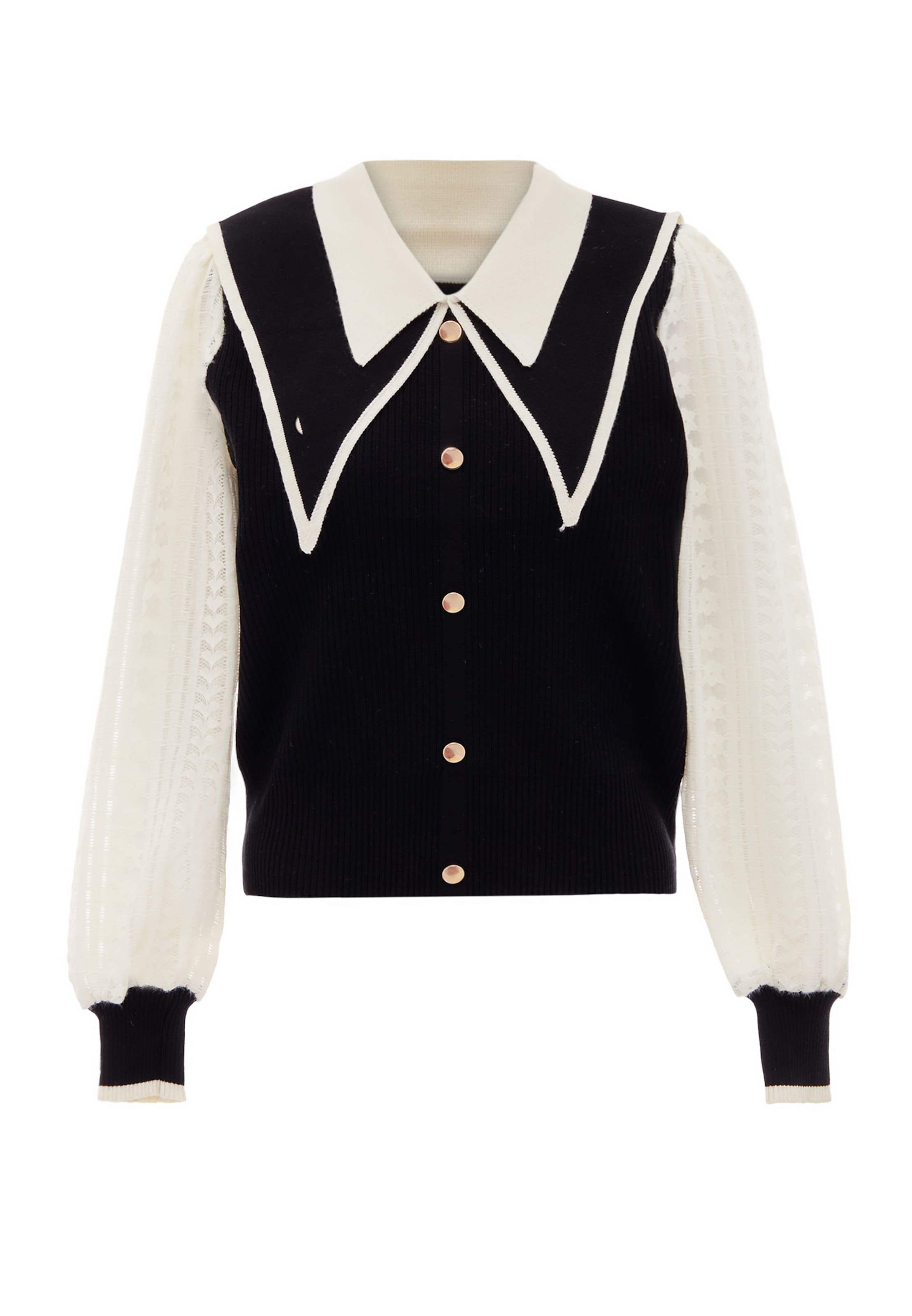 NAEMI Pullover in Schwarz: Vorderseite