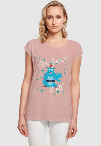 ABSOLUTE CULT T-Shirt 'Disney 100 - Sully Mr Snow It All ' in Beige: predná strana