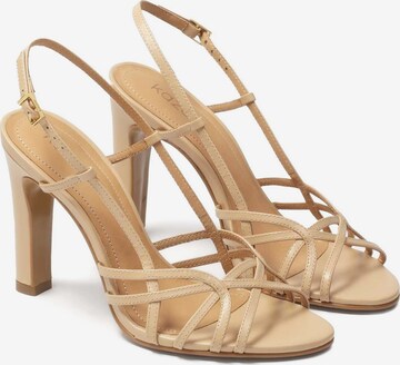 Kazar Strap Sandals in Beige