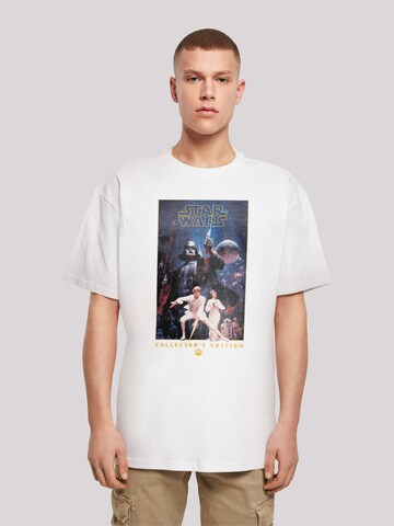 T-Shirt 'Star Wars' F4NT4STIC en blanc : devant