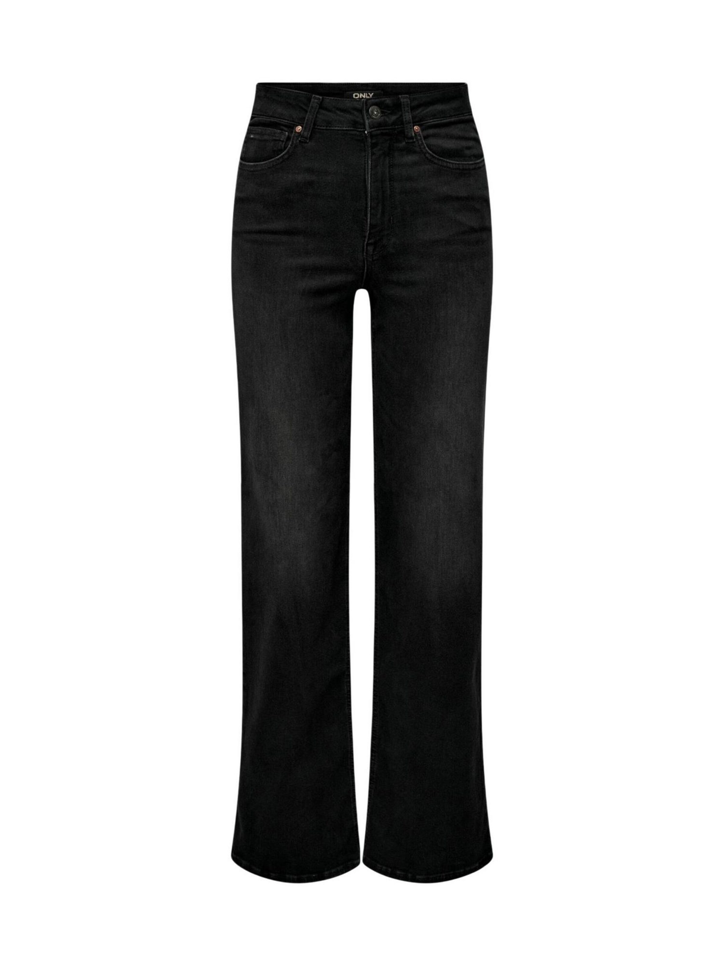 Wide leg Jeans 'ONLMADISON BLUSH HW WIDE DNM CRO099 Noos 15299796' di ONLY in nero: frontale