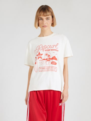 RIP CURL Λειτουργικό μπλουζάκι 'SURF SUPPLY' σε μπεζ: μπροστά