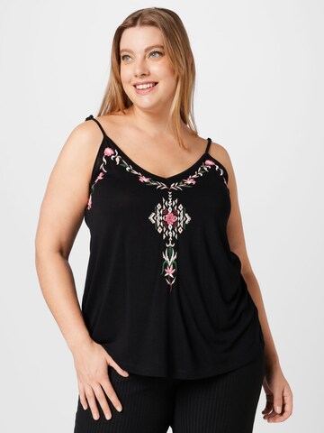 ABOUT YOU Curvy Top 'Danai' in Black: front