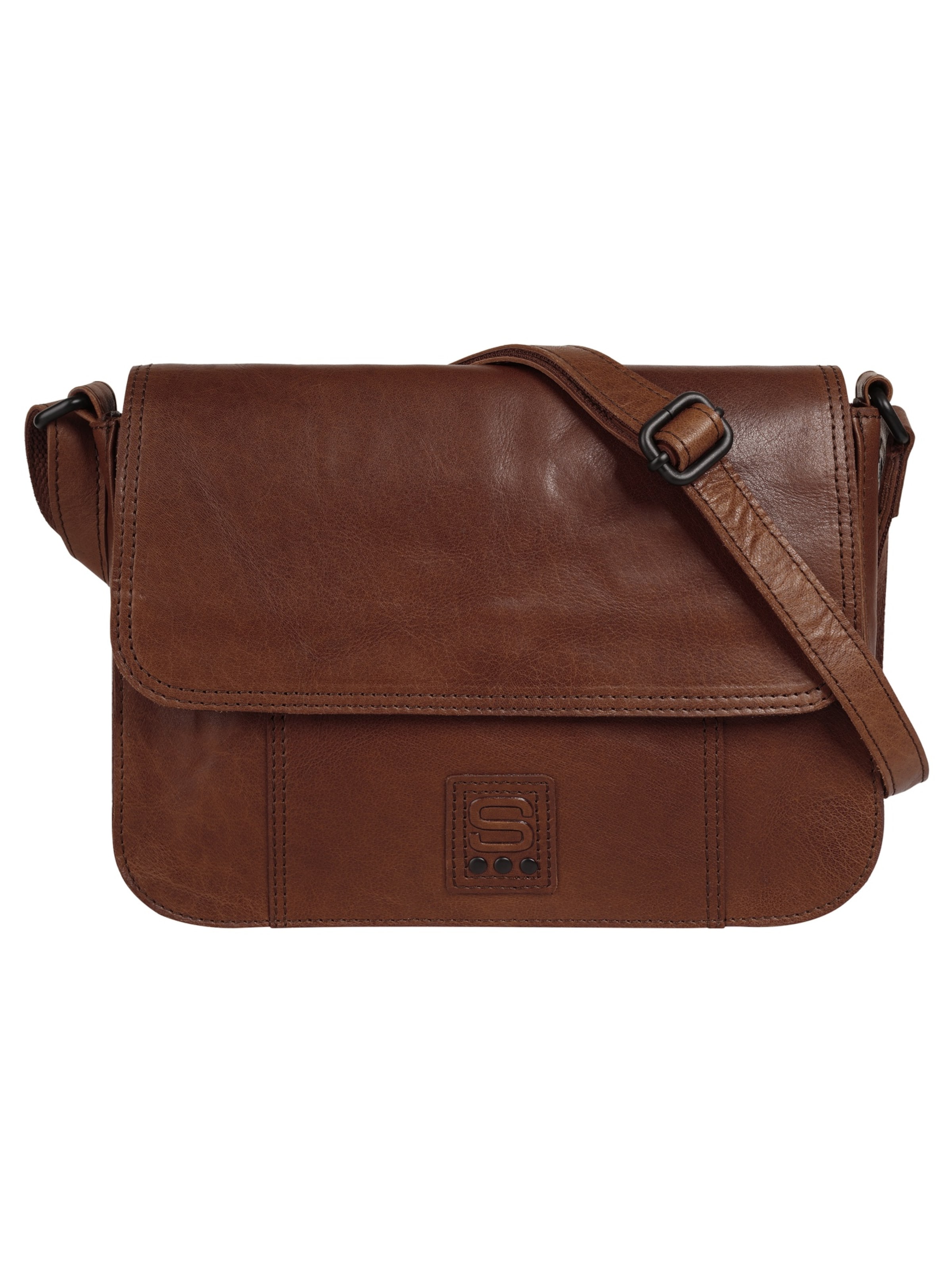 Spikes & Sparrow Crossbody Bag in Brown: front