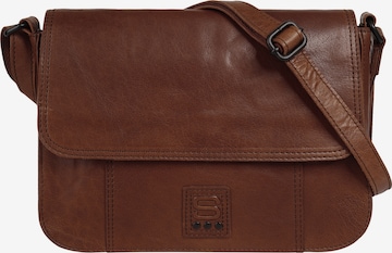 Spikes & Sparrow Umhängetasche in Braun: Vorderseite