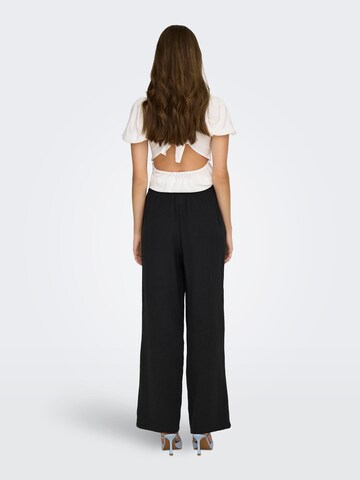 ONLY Wide leg Pants 'THYRA' in Black