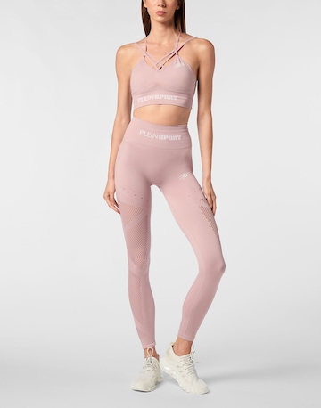 Plein Sport - Skinny Pantalón deportivo en rosa