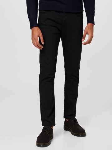 HUGO Slimfit Jeans 'HUGO 708' in Zwart: voorkant