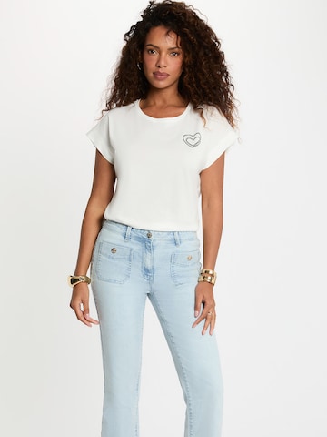 Maglietta '261-DIMOI' di Morgan in bianco: frontale