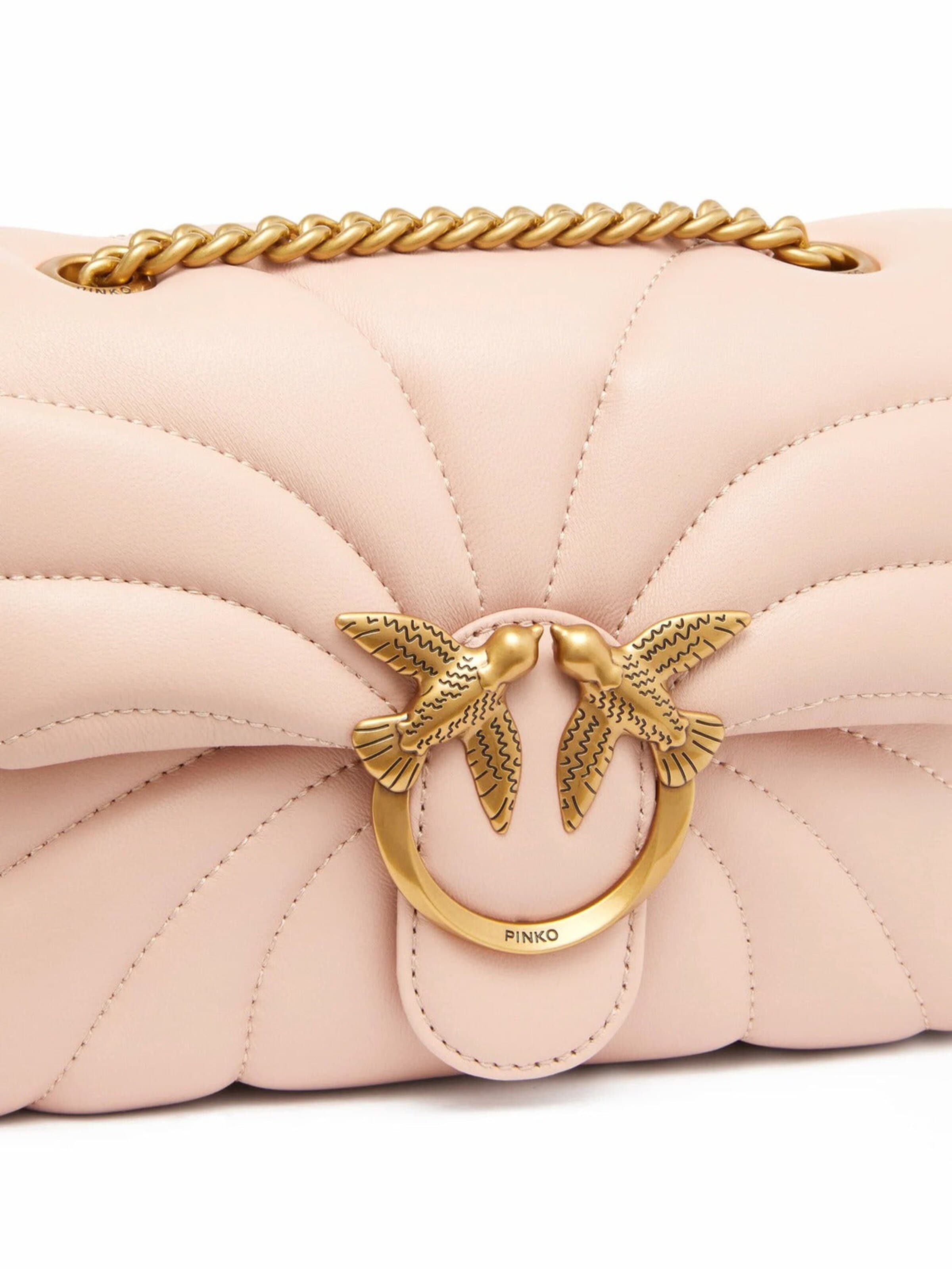 Sacs à main 'Pinko Sac Rabat Love Puff Mini Cl Sheep Nappa Rose' PINKO en rose