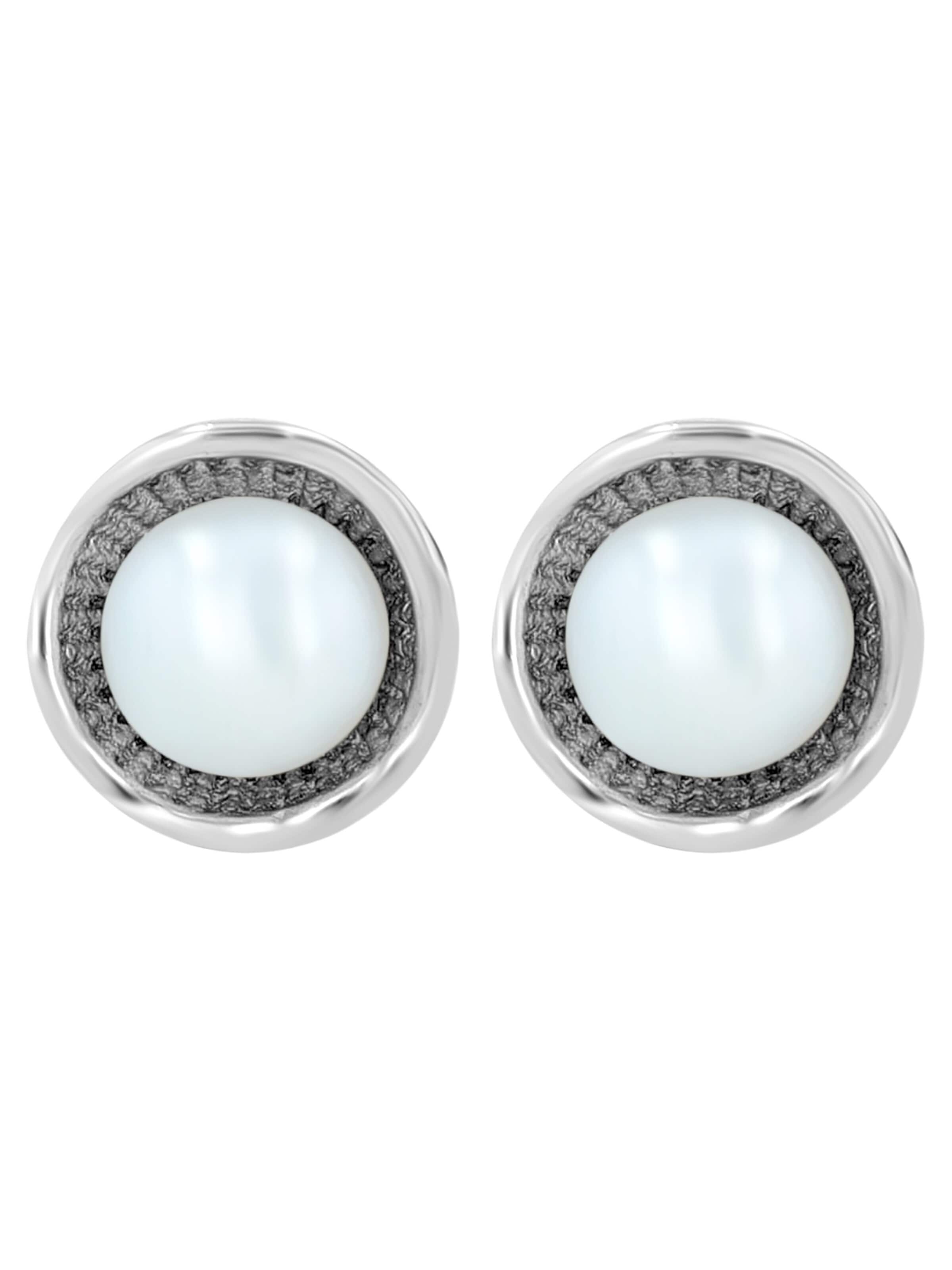 Akzent Earrings '"Elira" aus 925 Sterlingsilber, rhodiniert, langlebig' in Silver: front