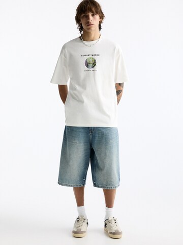 Pull&Bear T-shirt i vit