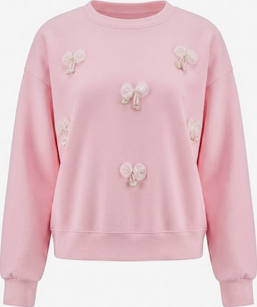 MYMO Sweatshirt 'Pop' in Roze: voorkant