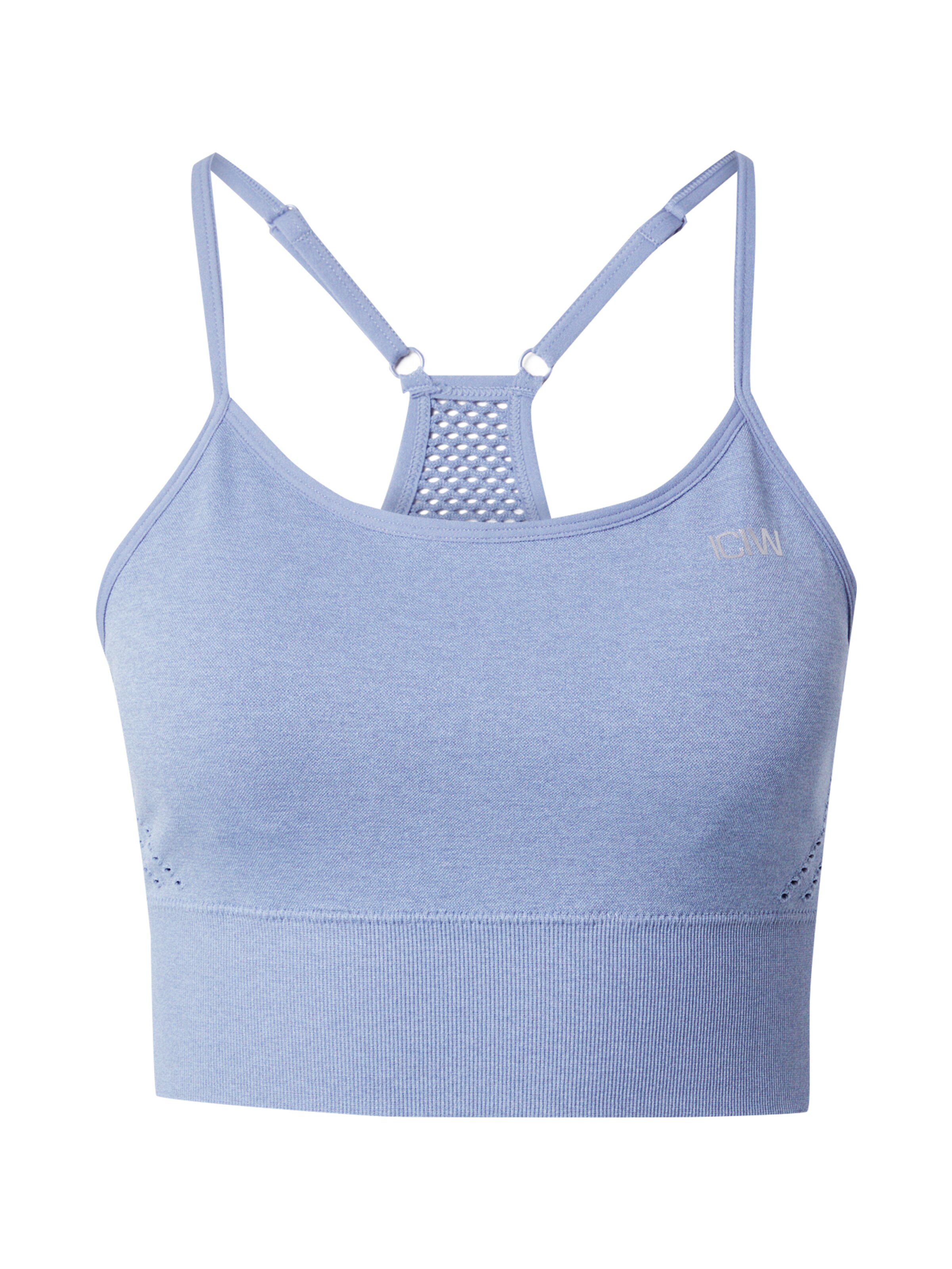 Bustieră Sutien sport 'Queen' de la ICANIWILL pe albastru: față