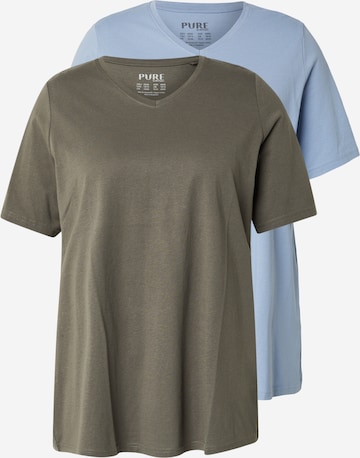 Ulla Popken Shirt in Blauw: voorkant