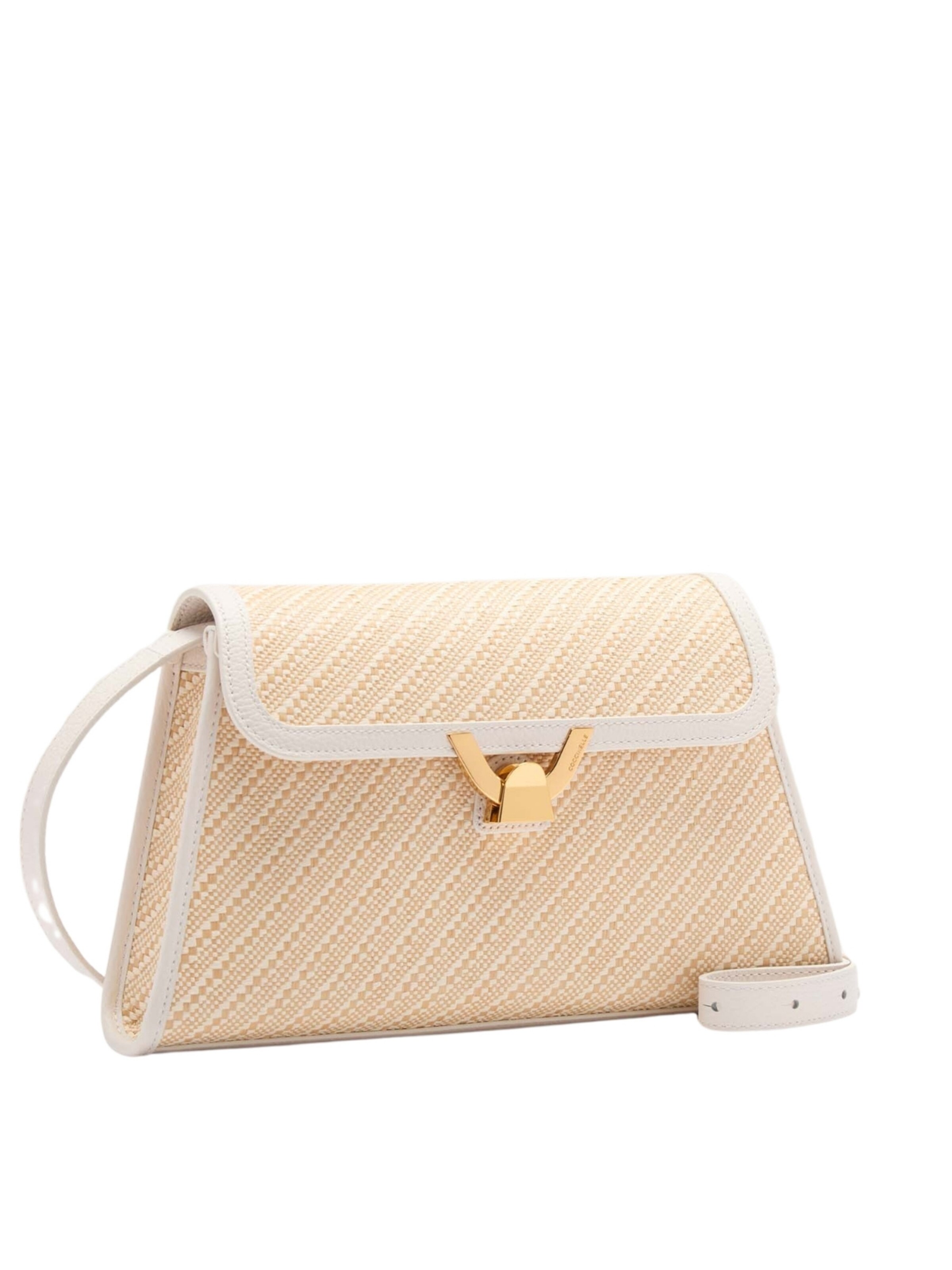 Coccinelle Schoudertas 'COCCINELLE STRAW' in Wit