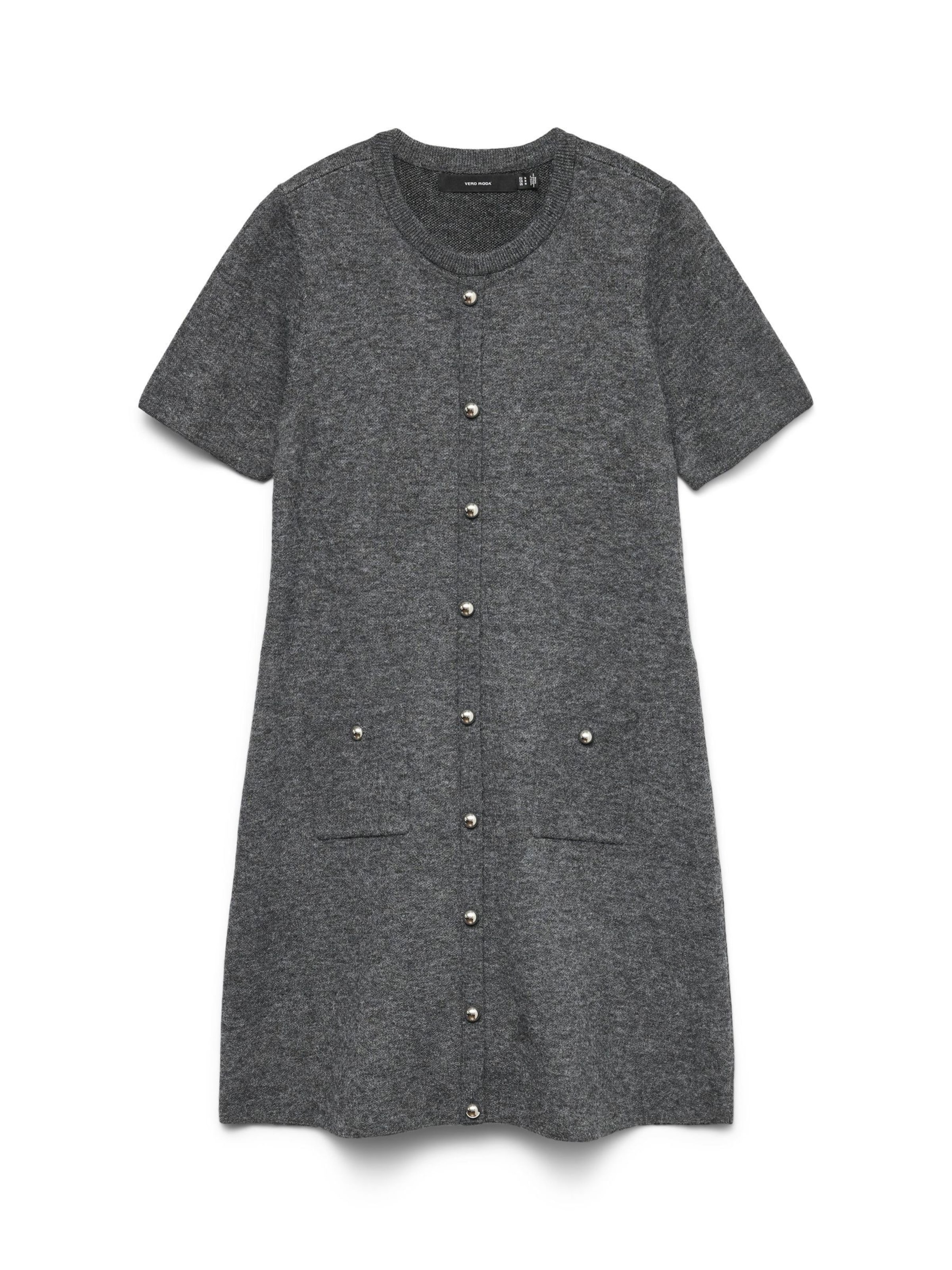 VERO MODA Strikkjole ''VMJohanna' i grå: forside