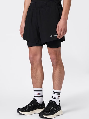 Champion Authentic Athletic Apparel Regular Спортен панталон в черно: отпред