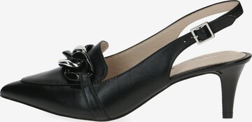 CAPRICE Slingpumps in Zwart