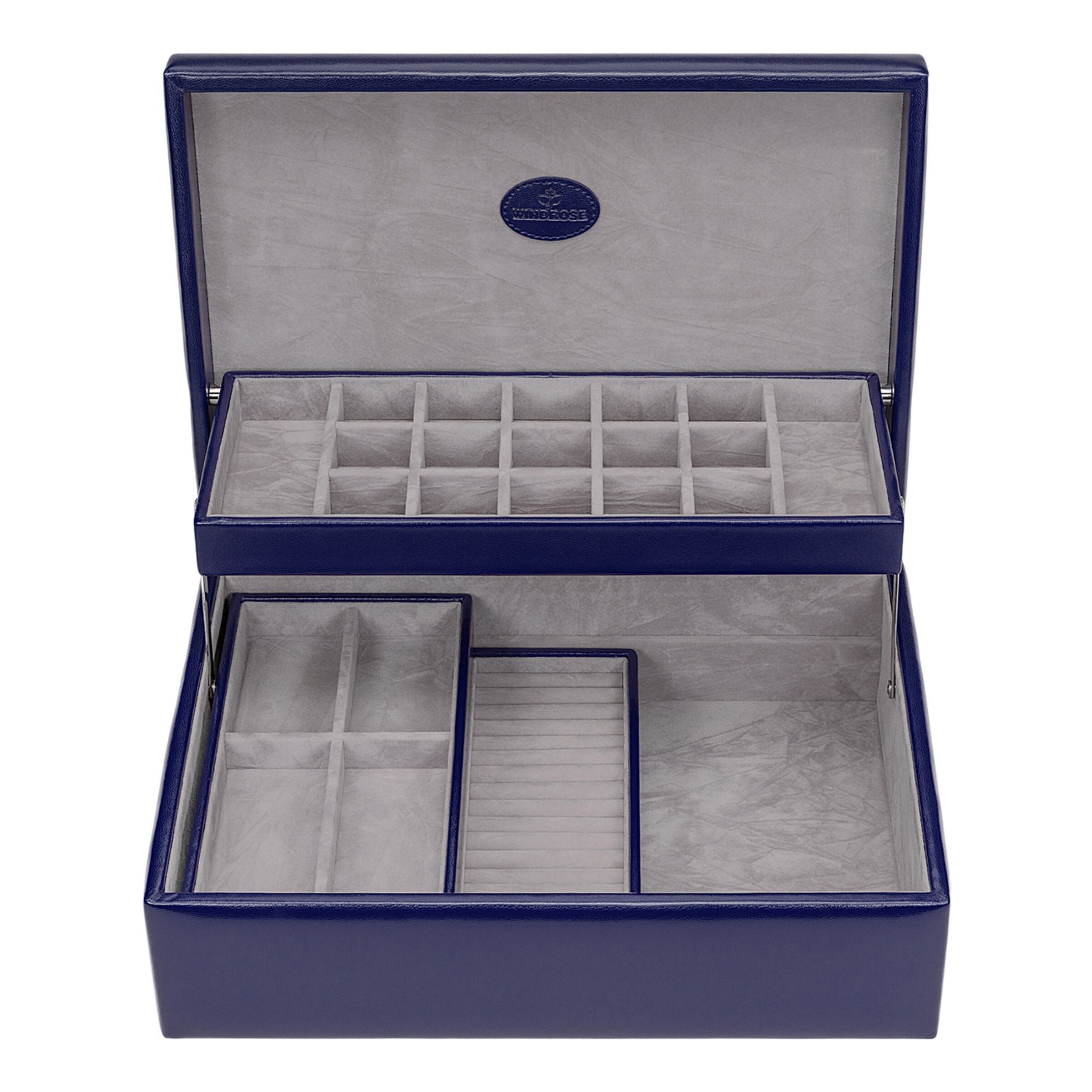 WINDROSE Schmuckkasten 'Merino' in Blau