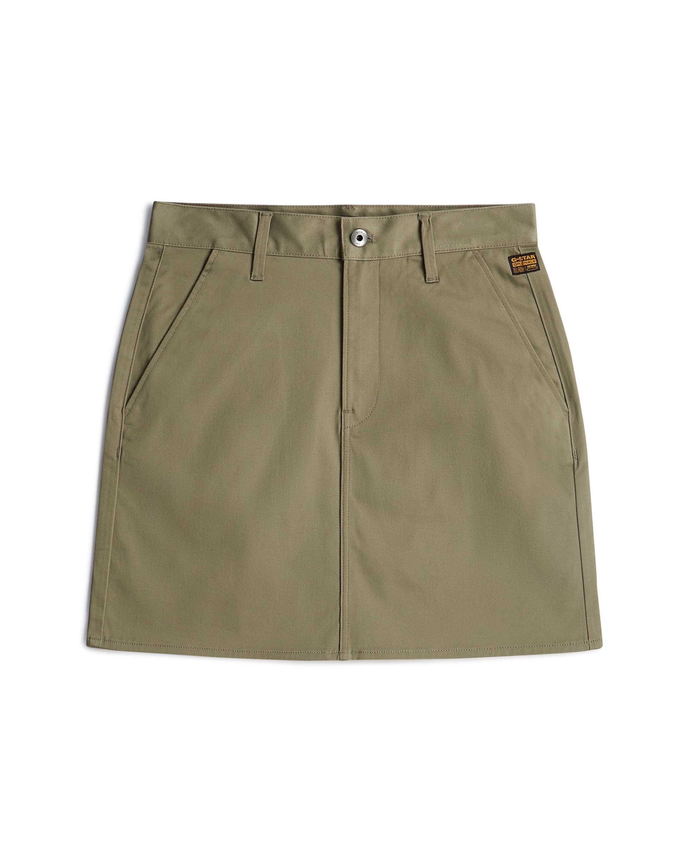 G-STAR Rok 'Chino Skirt' in Bruin: voorkant