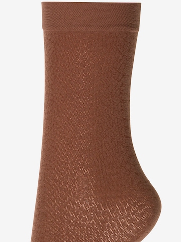 Chaussettes Wolford en marron