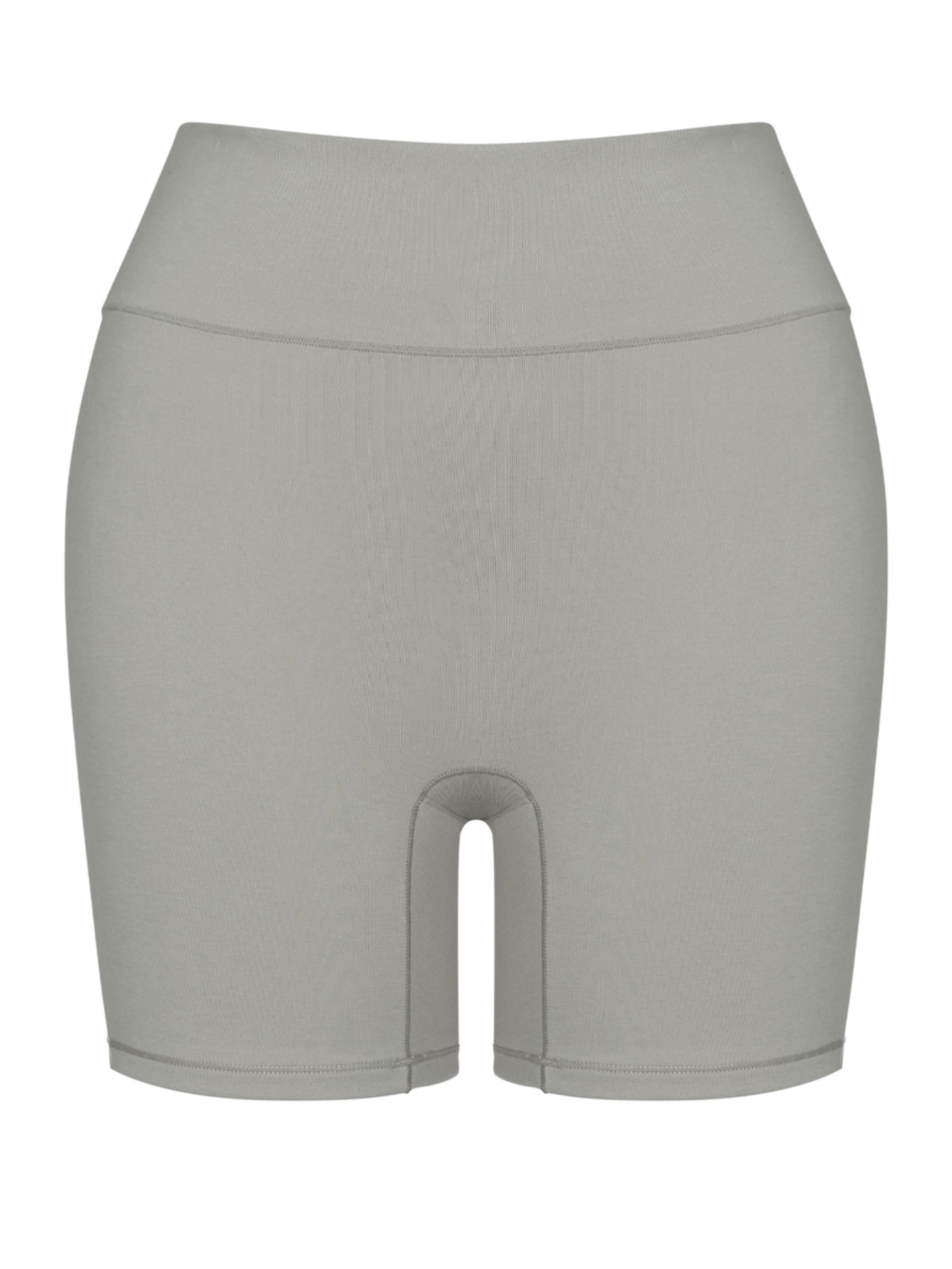 Pantalon 'Cotton High-Waist Shorts' cfab (formerly creamy fabrics) en gris : devant