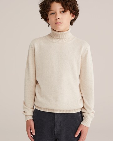 WE Fashion Sweater in Beige: front