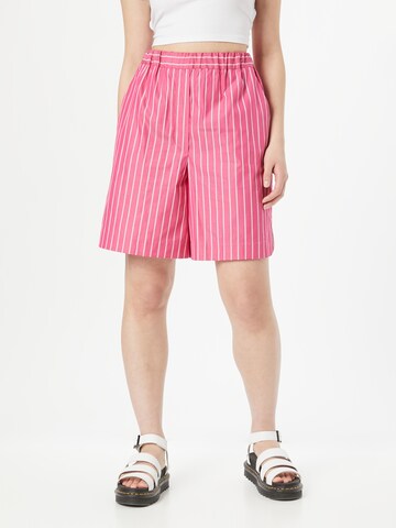 Max Mara Leisure Szeroka nogawka Spodnie 'VEZZO' w kolorze różowy: przód