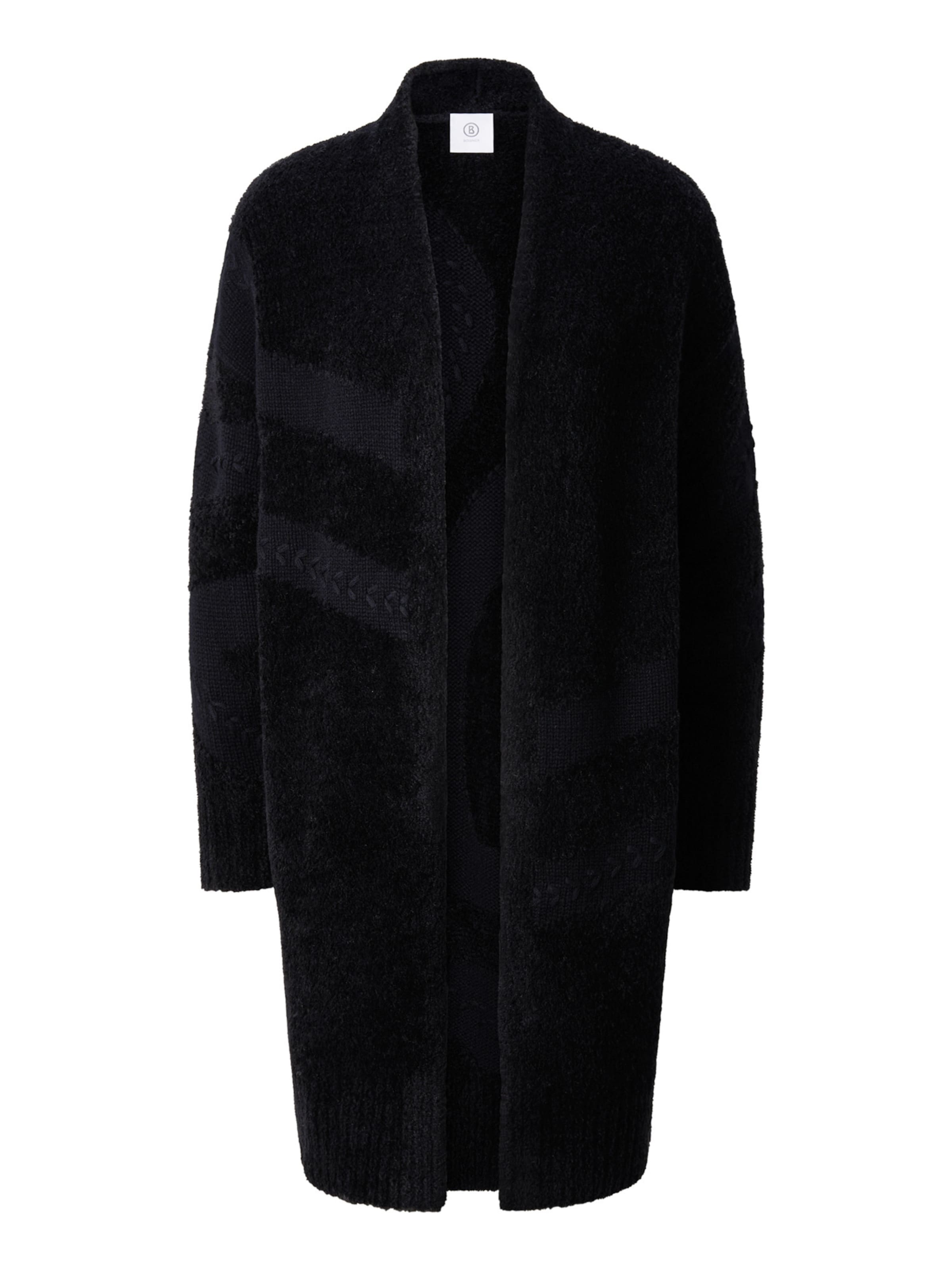BOGNER Knit Cardigan 'Oleana ' in Black: front
