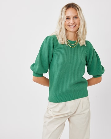 Pull-over 'Daima' minimum en vert : devant